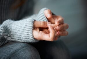 Stress,,Anxiety,And,Hands,Of,Nervous,Person,With,Worry,,Fear